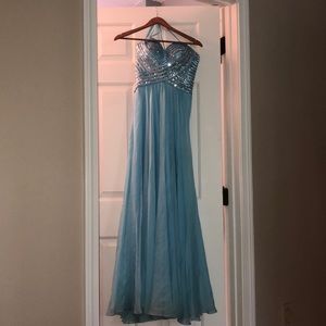 Light blue prom dress